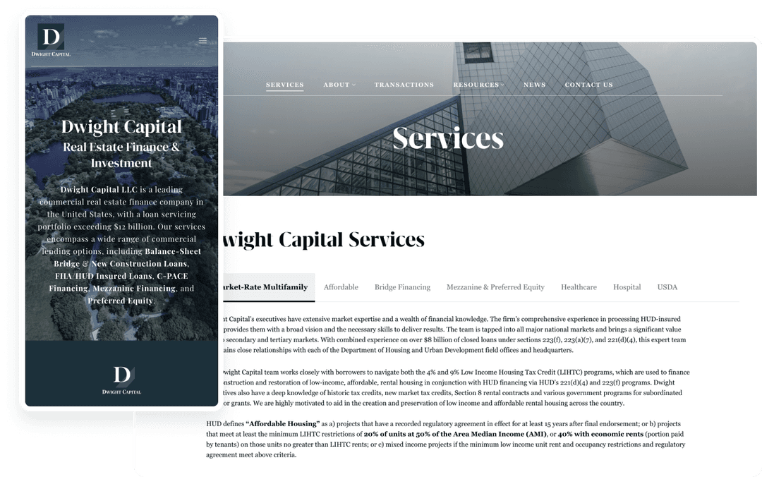 Modernizing a Commercial Real Estate Lender's Digital Presence